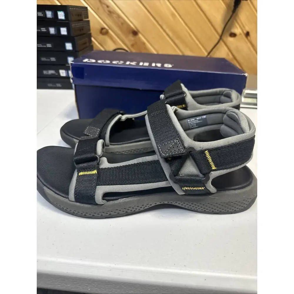 Dockers Zander Black Hook & Loop Hiking Sandals | Men’s Size 13 US | New